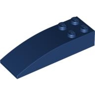 Lego kostka (kostička) 6x2 zakulacená nahoře, tmavě modrá (4500610, 4261772)